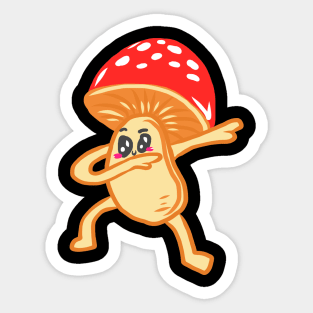 Dancing steppes rocking beaten dancing mushroom Sticker